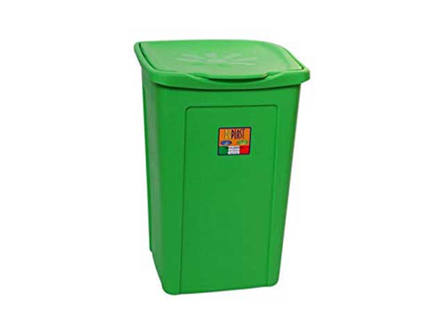 Portabiancheria margherita chiuso 50lt 37x37xh.53cm colore verde