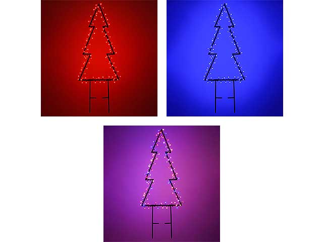 Wonder albero 110led bianco caldo / multicolor 105cm 68377 $