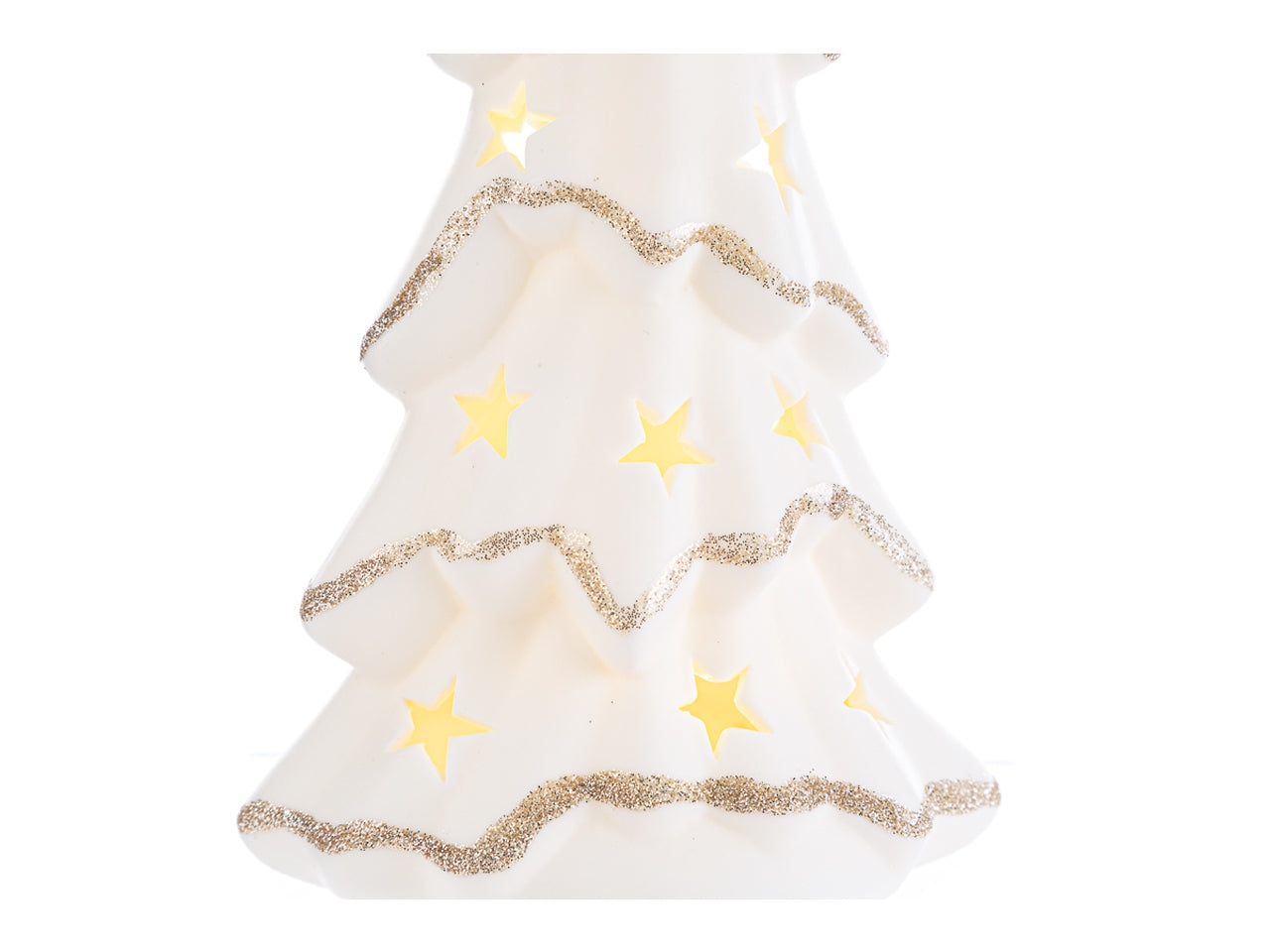 Albero natalizio bianco 12x8xh.25cm