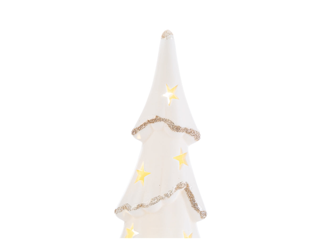 Albero natalizio bianco 12x8xh.25cm