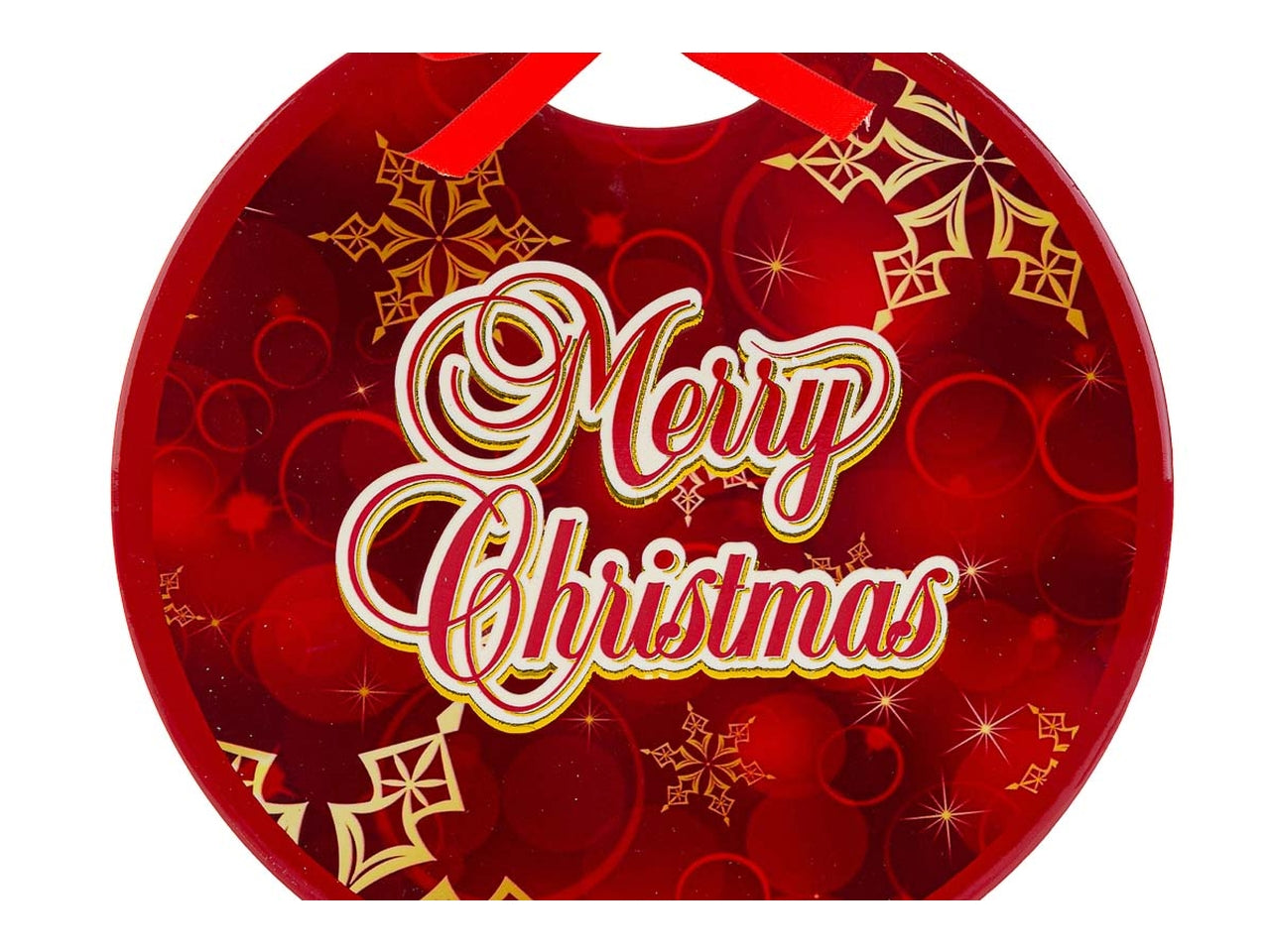 Sottopentola a forma di palla di natale in ceramica 2 colori assortiti con sughero antiscivolo 20x21 cm - Le Stelle