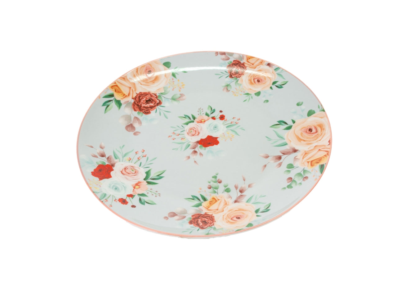 Piatti decoro pink&roses 18 pezzi 54254