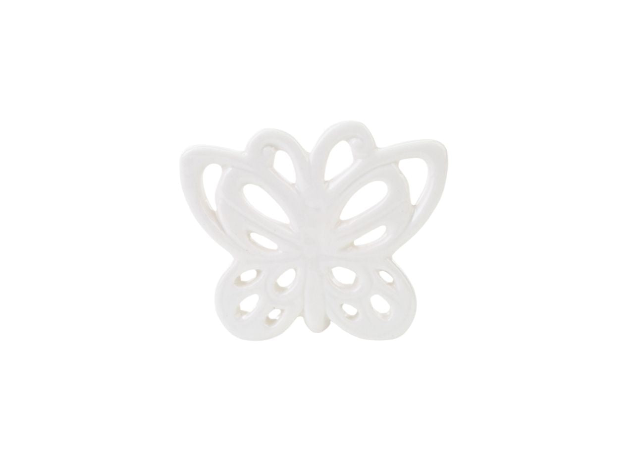 Farfalla porc.bianca 7x6cm 54287
