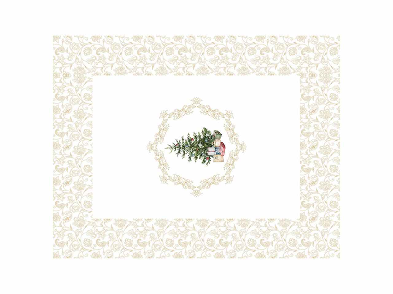 Tovaglia 140x180 6posti crema