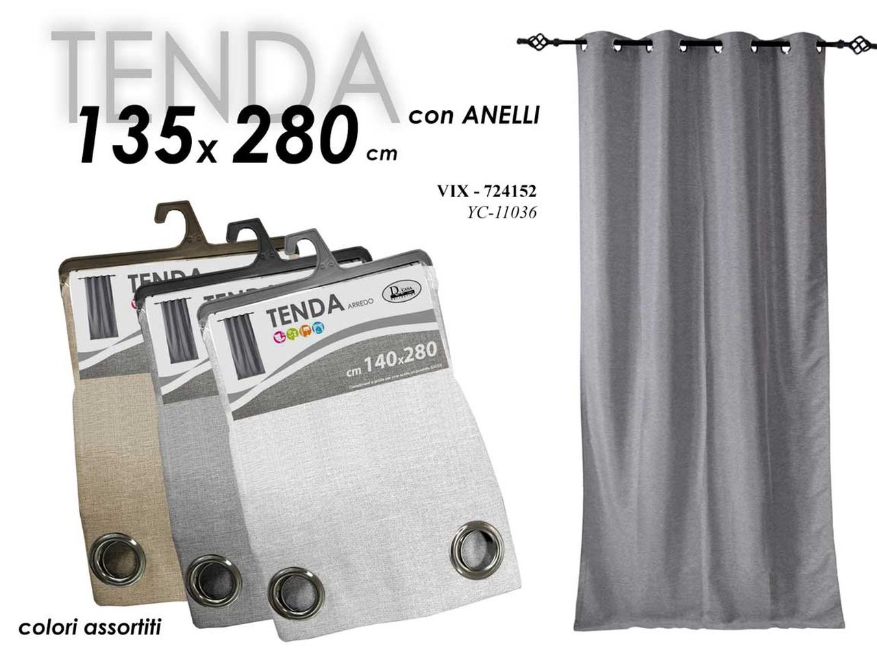 Tenda 140x280cm 724152