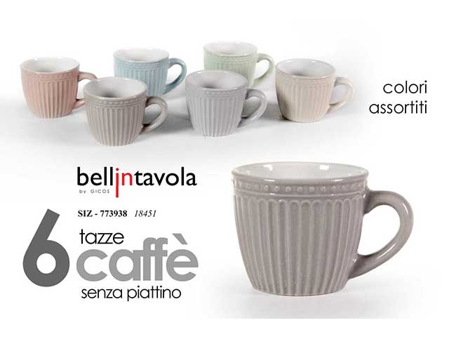 Tazzine caffe' 6 pezzi 773938