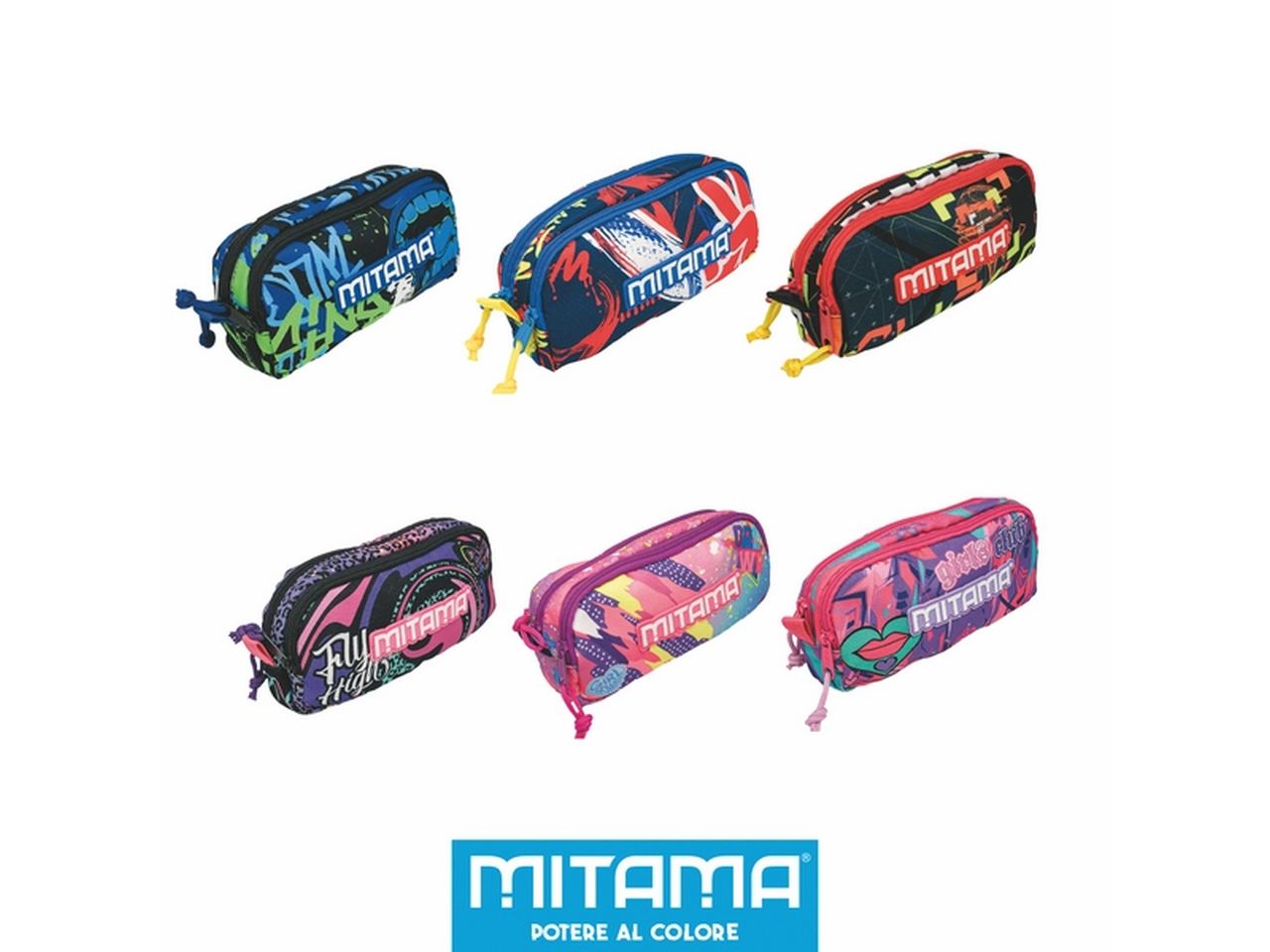 Astuccio mitama 2 zip boy girl mix