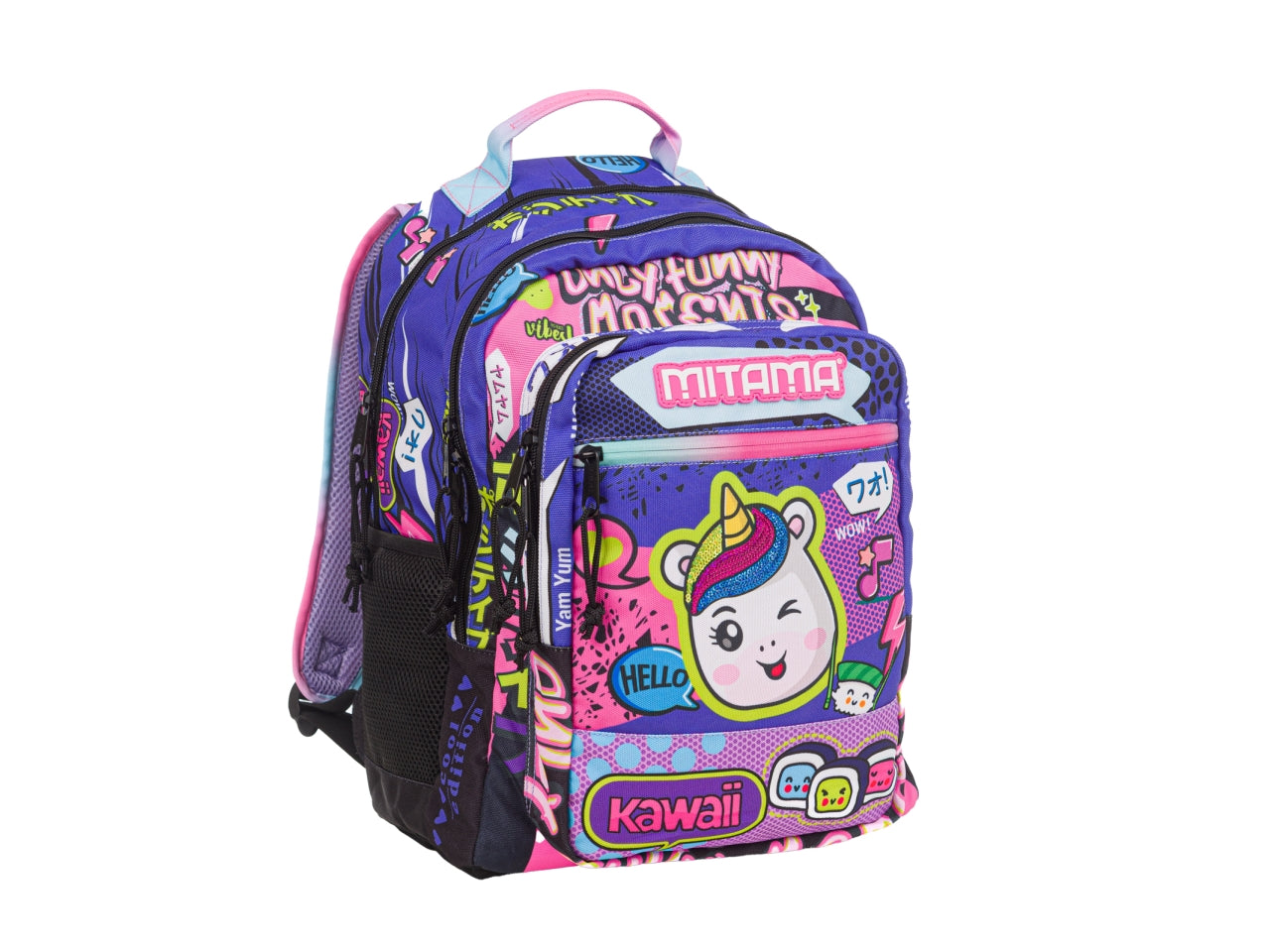 Zaino scuola Mitama estensibile mix Girl in tessuto impermeabile, assortiti, 40x28x25 cm