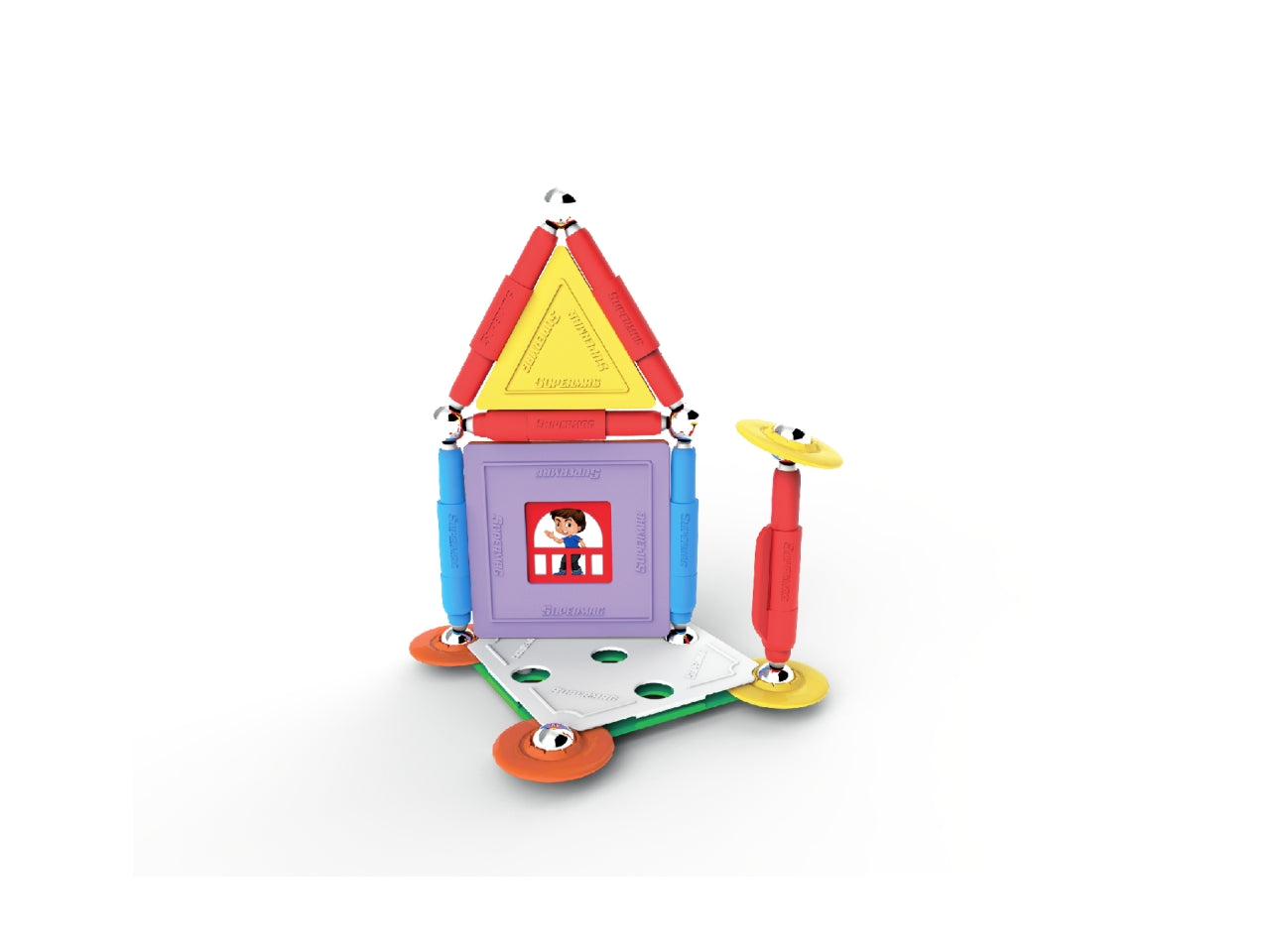 Supermag Projects House Set 30 Pezzi Multicolor Plastica e Metallo Età 5+ | Re.El.Toys