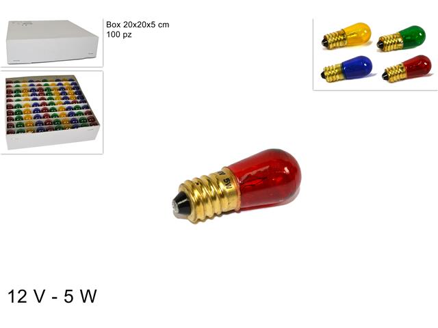 Lampadine catenaria 12v.5w multi