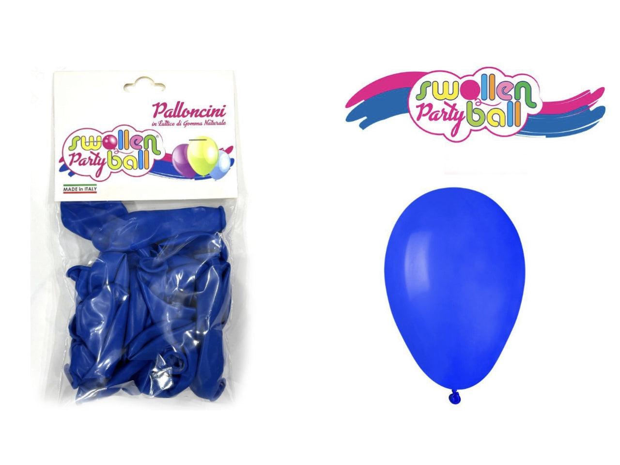 Palloncini in gomma la confezione contiene 40 palloncini blu