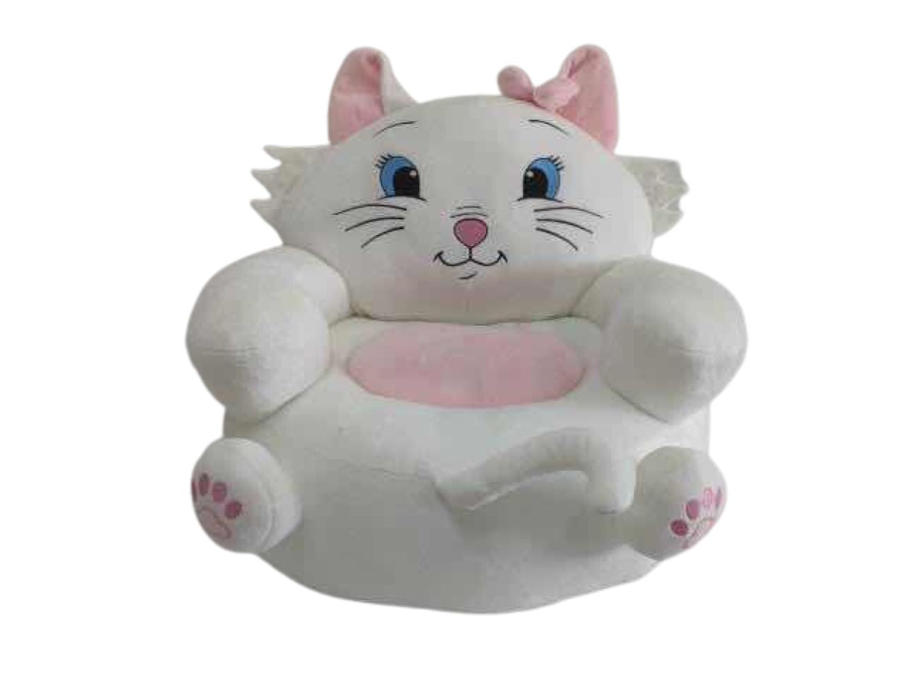 Poltroncina gatto bianco misura l.45xp.42xh.35cm