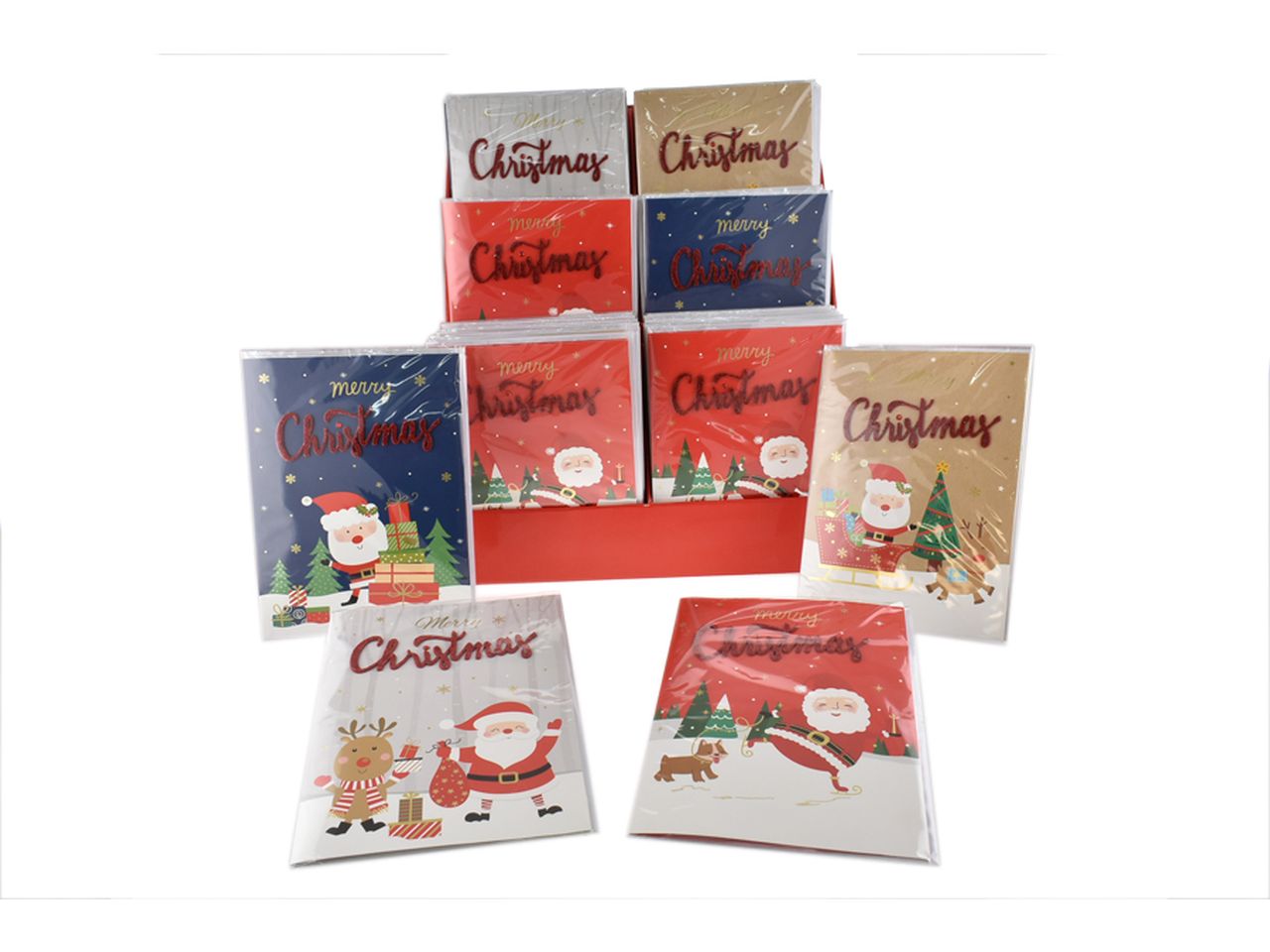 Biglietto d'auguri musicale misura 21x28cm in 4 assortimenti