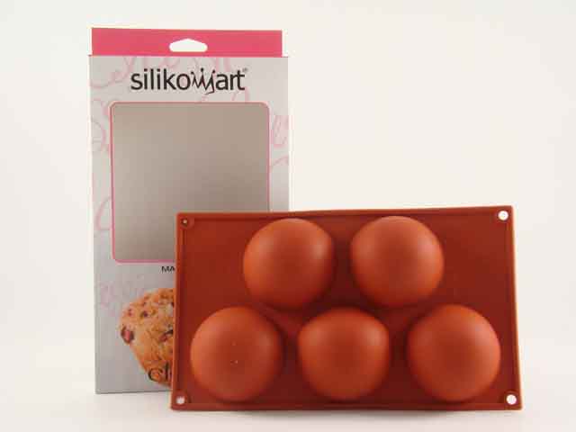 Silicone stampo semisfera d.80x40mm