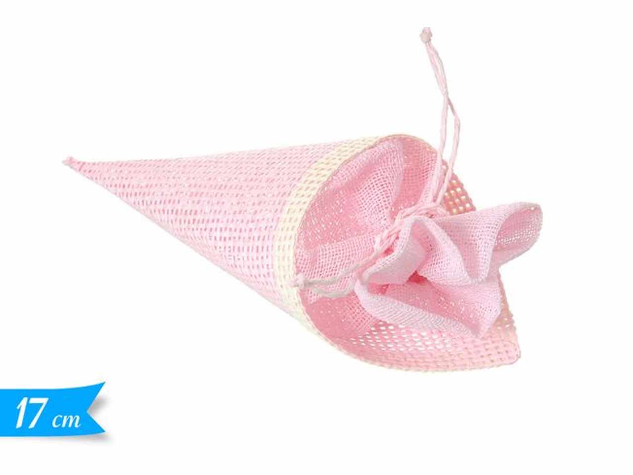 Sacchetto cono c/stringa rosa 572237