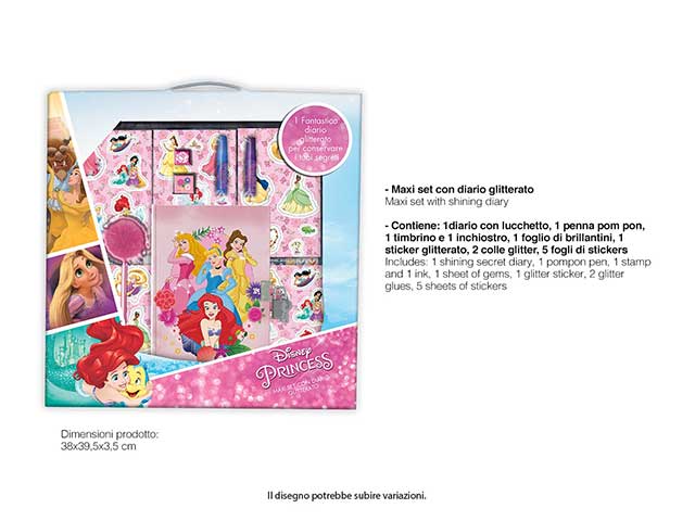 Princess maxi set c/diario pr0665