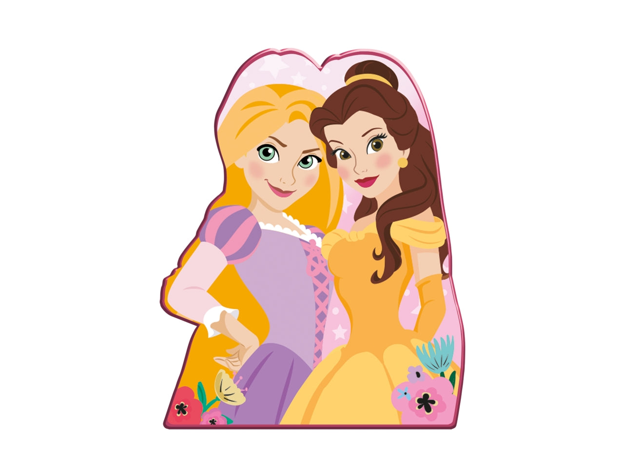 Mini Set Disney Princess per bambina per Colorare - 26 Pezzi con Acquerelli, Pennarelli, Pastelli 27x27x4 cm, Confezione a Scomparti