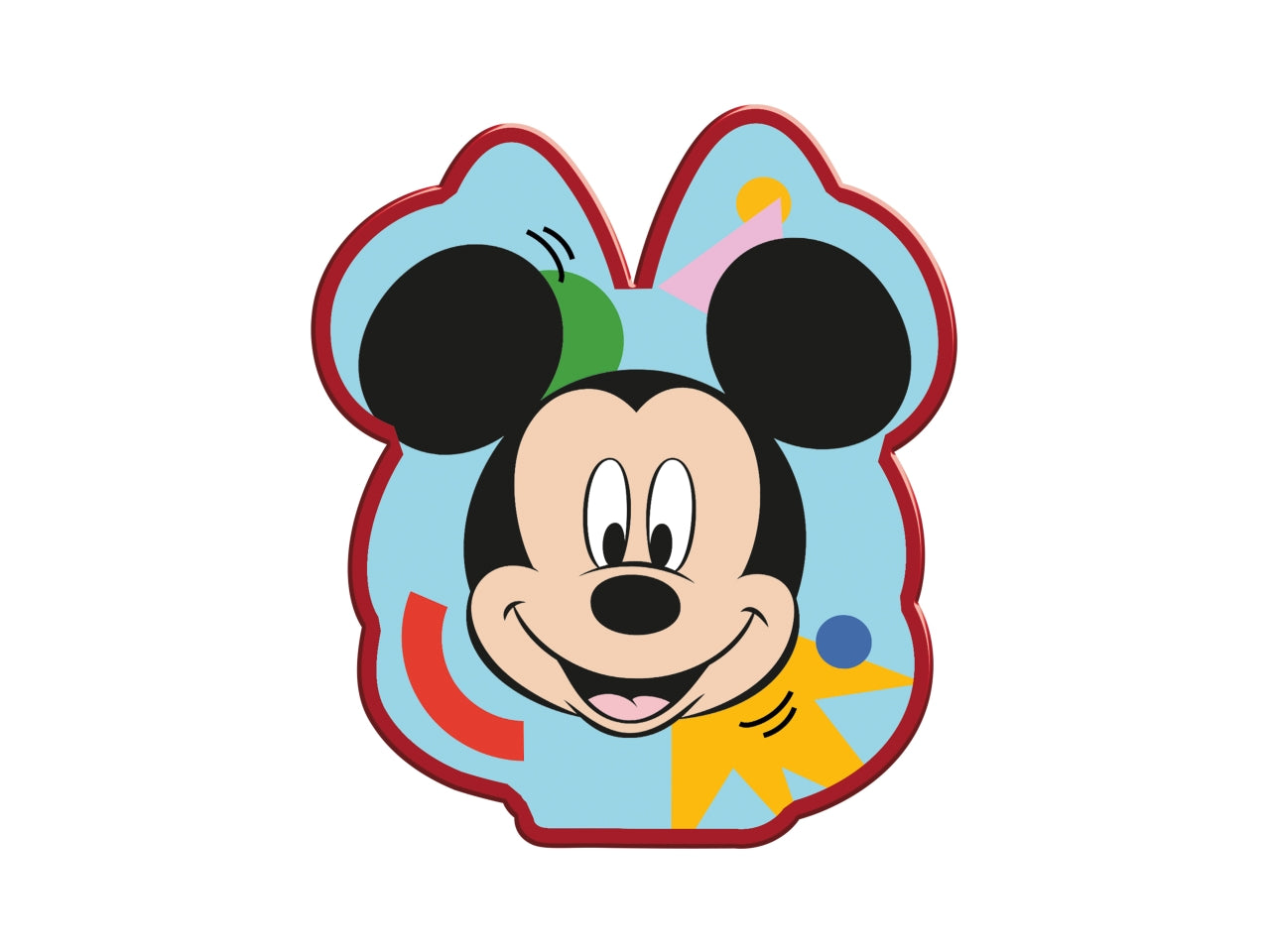 Mini Set Topolino Mickey Disney per bambini per Colorare - 26 Pezzi con Acquerelli, Pennarelli, Pastelli 27x27x4 cm, Confezione a Scomparti