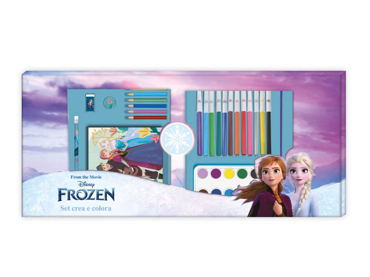 Valigetta Colori Bambine Frozen - Kit Disegna e Colora Disney