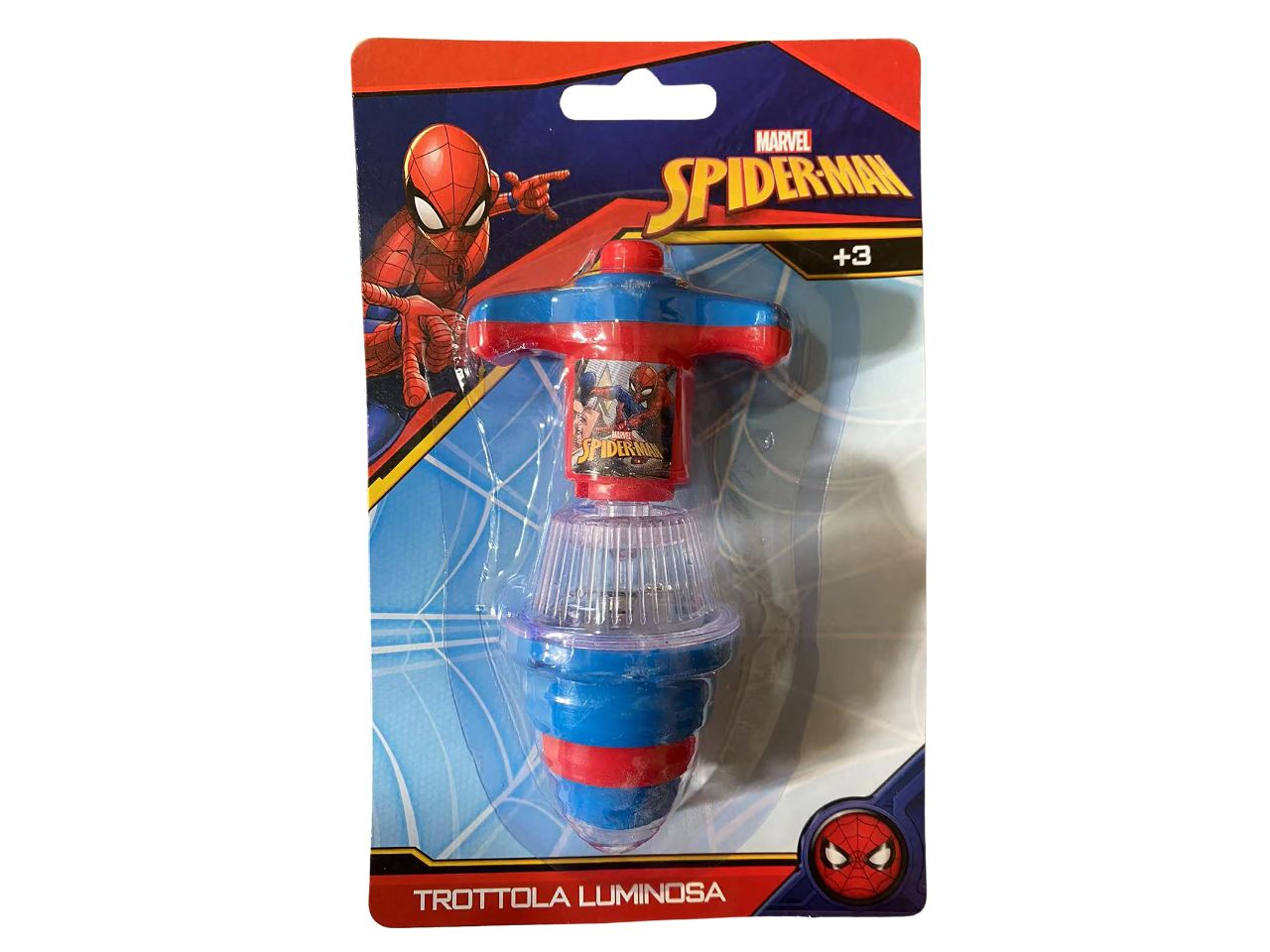 Spiderman trottola luminosa