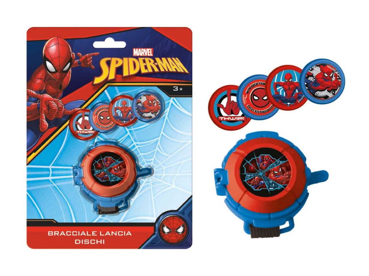 Bracciale lancia dischi spiderman