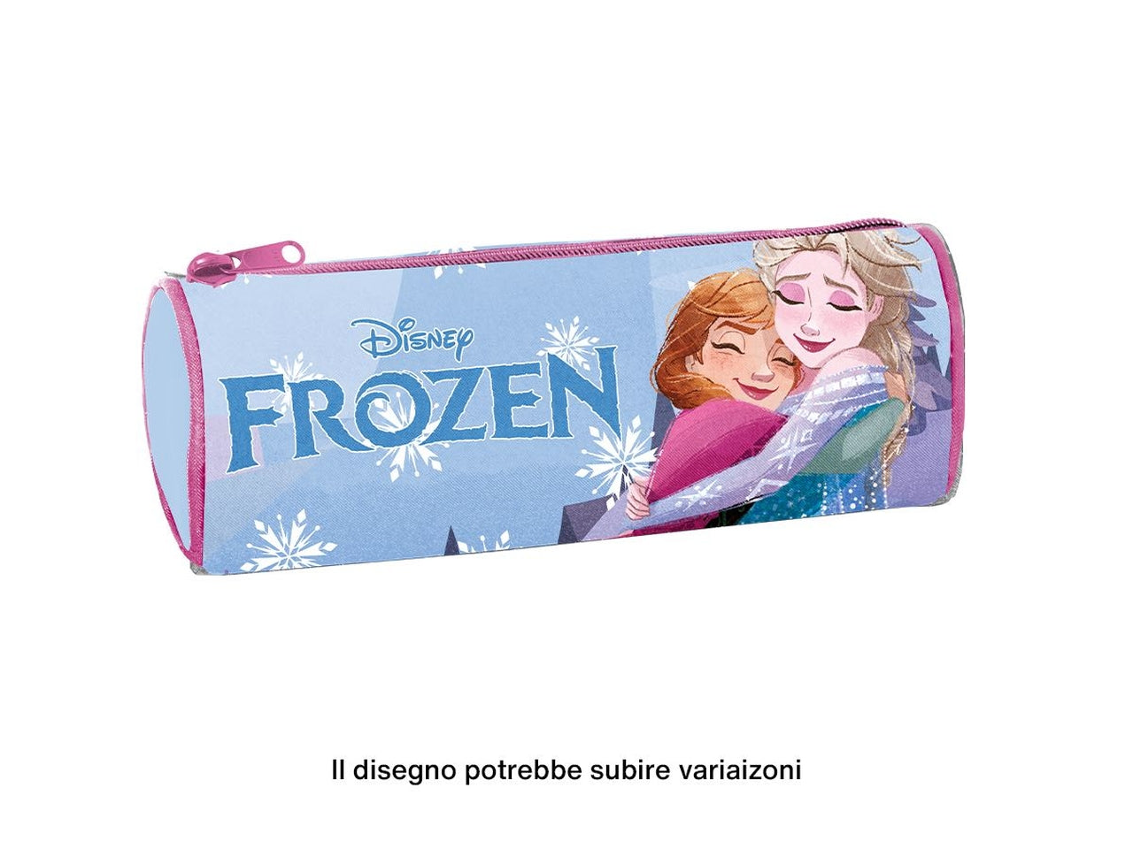 Tombolino astuccio Frozen celeste in tessuto con zip 23x8 cm - MC Group