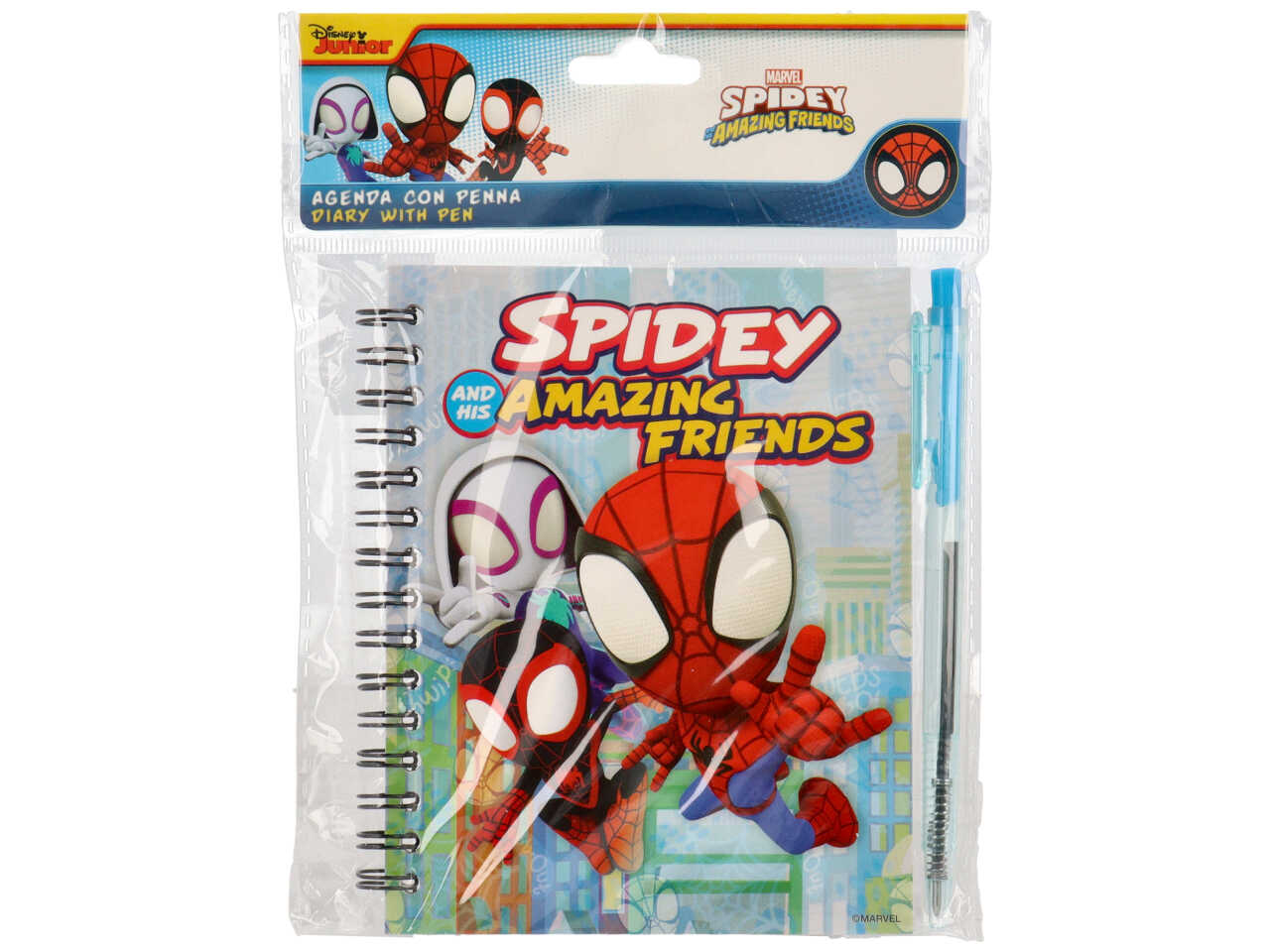 Spidey notes Marvel con penna blu 14x11 cm - M.C. srl