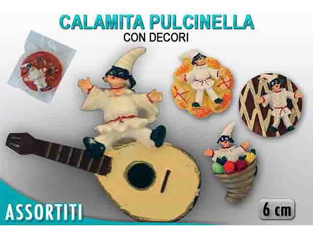 Calamita pulcinella con decori n1926