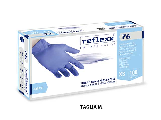 Guanti nitrile reflexx76 light 189 m