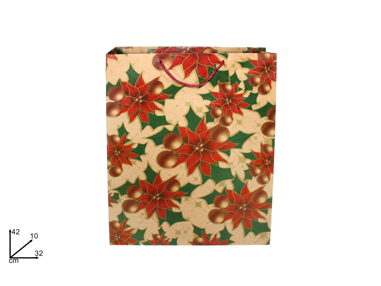 Busta carta natalizia maxi 42x32x10cm