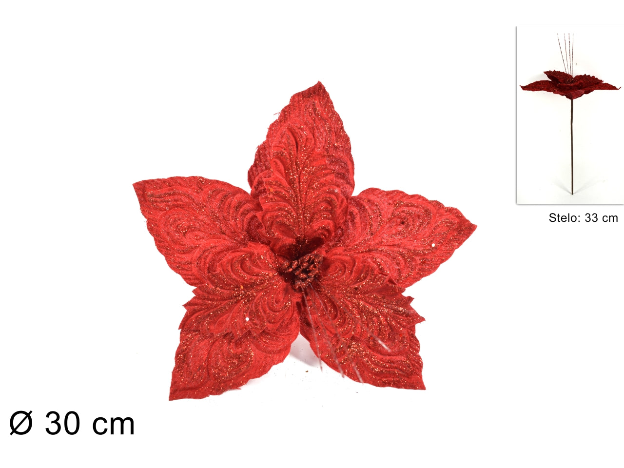 Fiore natalizio rosso