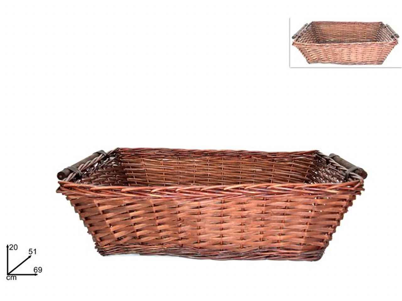 Cesta rettangolare 69x49x20cm al005654