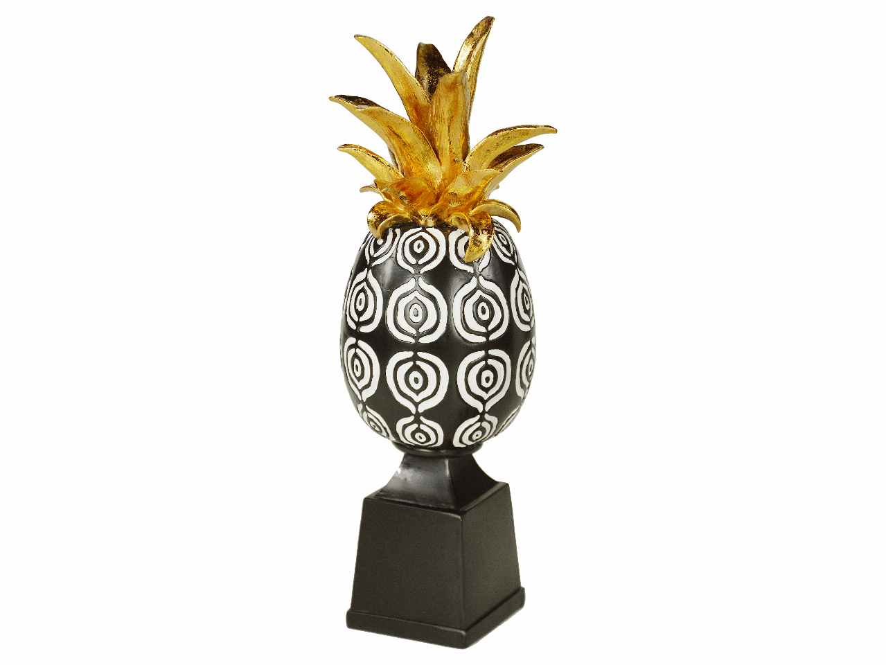 Ananas bianco/nero h39,5cm 9152710000