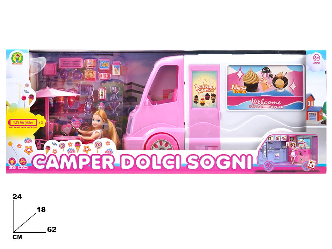 Camper dolci sogni con bambola