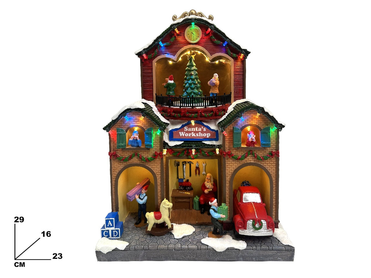 Fabbrica di babbo natale 29,5cm