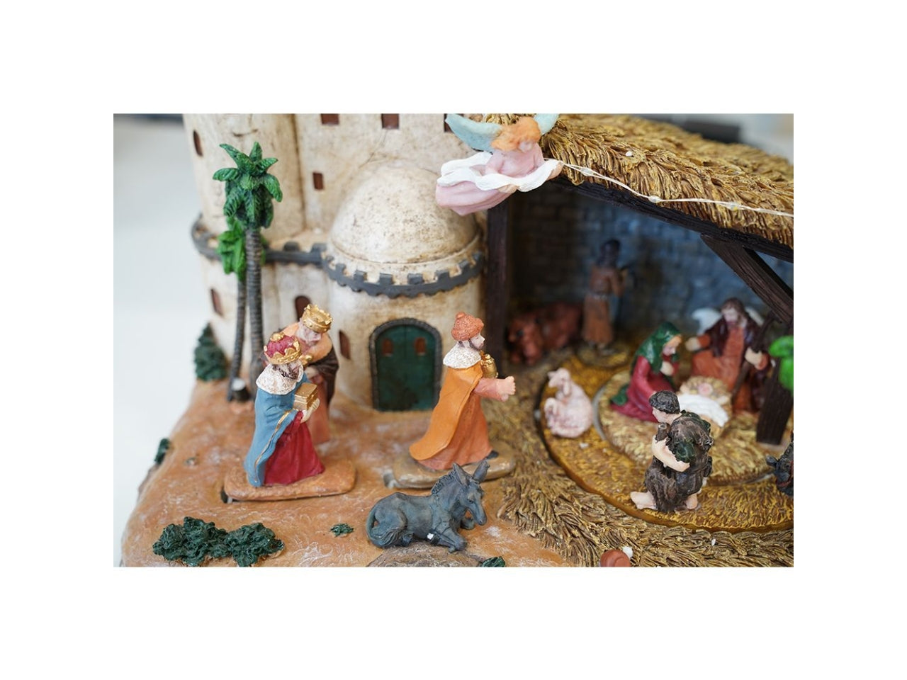 Presepe natalizio con chiesa 32x23x29,5m