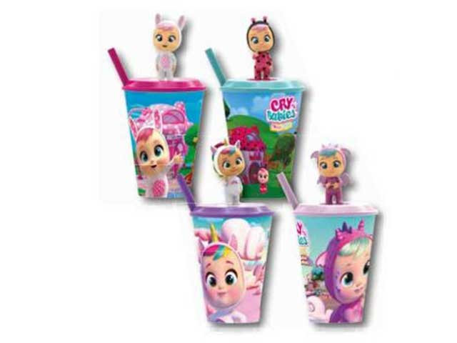 Bicchieri Cry Babies con Personaggio 3D per bambini - Game Vision $