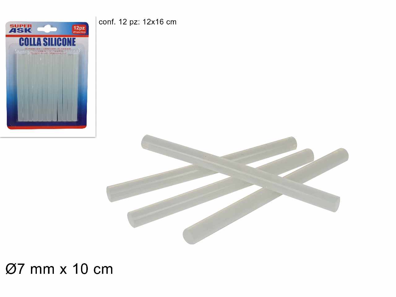 Colla stick 12 pezzi 10cm 4 mi012421