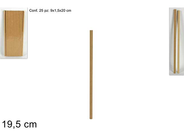 Cannucce carta 25 pezzi mn000269