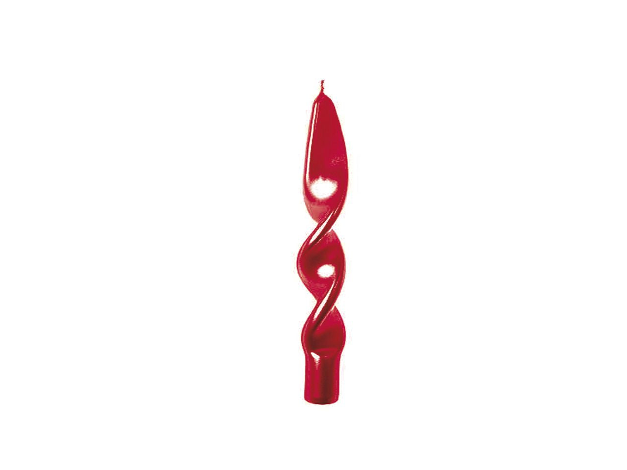 Candela natalizia linea new fiamma colore rosso lucido misura h.20xd.2,2cm larga 4,5cm