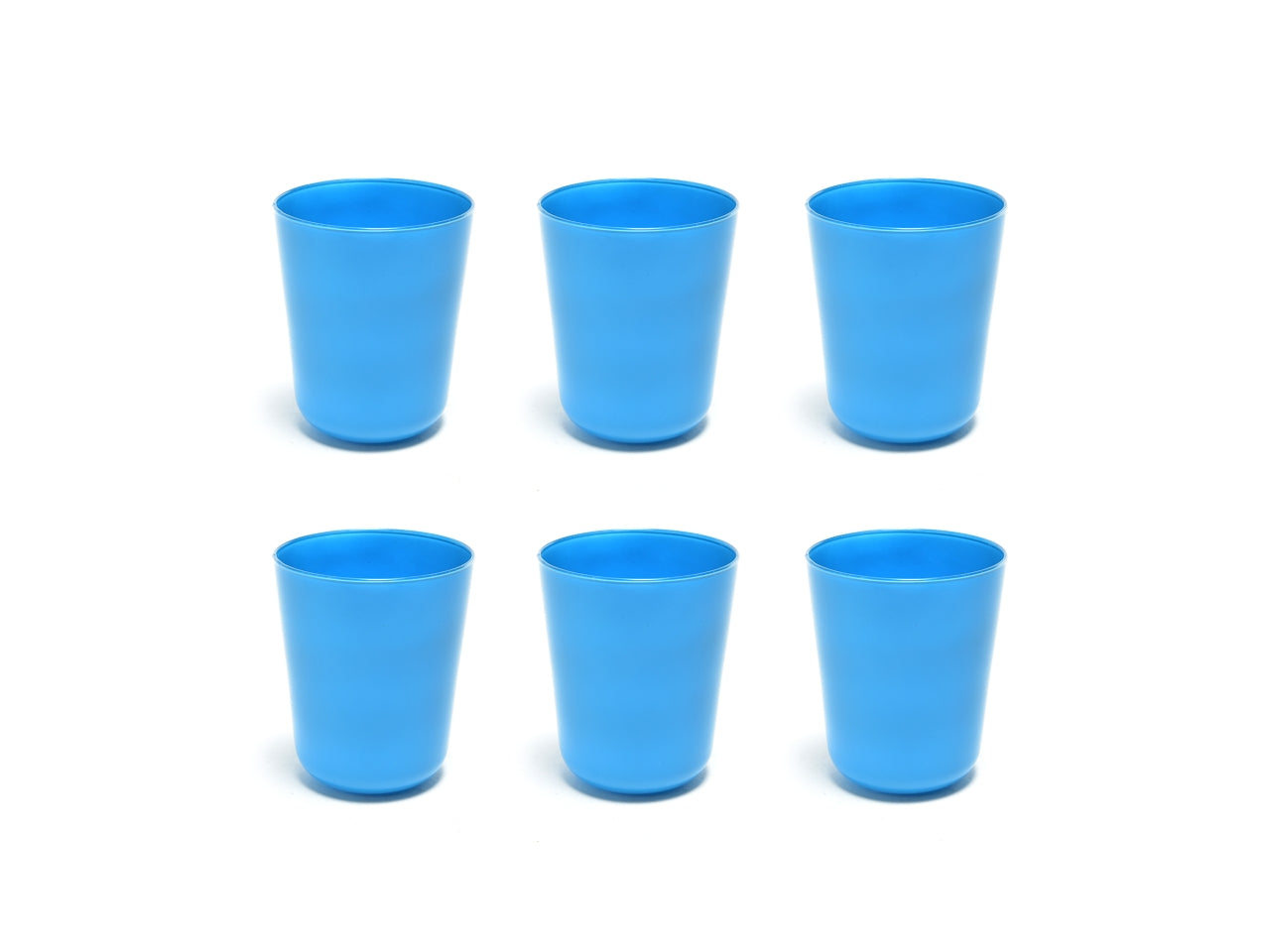 Bicchiere acqua in vetro 315ml azzurro opaco in stile moderno 6 pezzi, Elegant - M Home