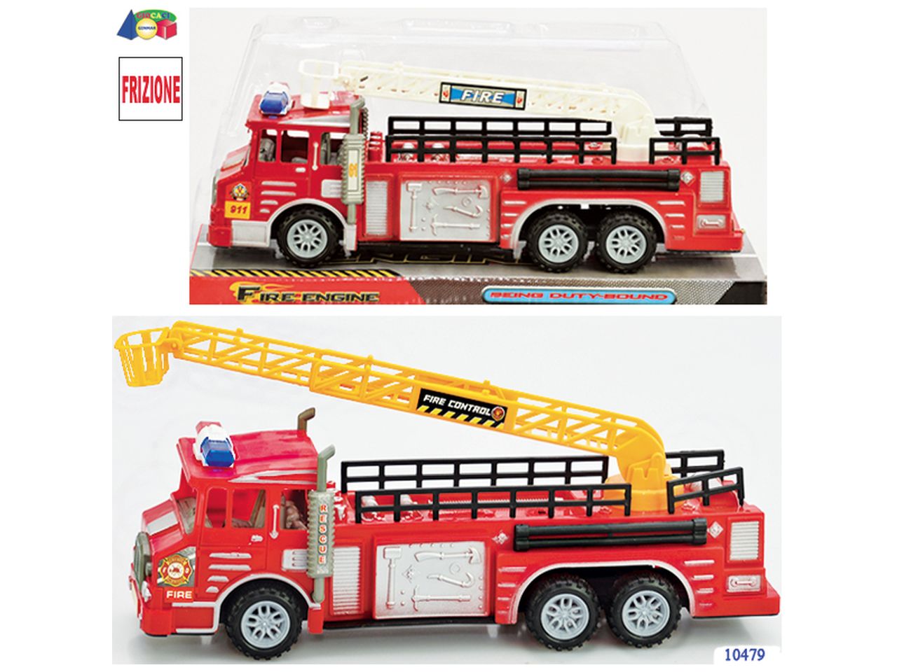 Camion pompieri con frizione modelli assortiti