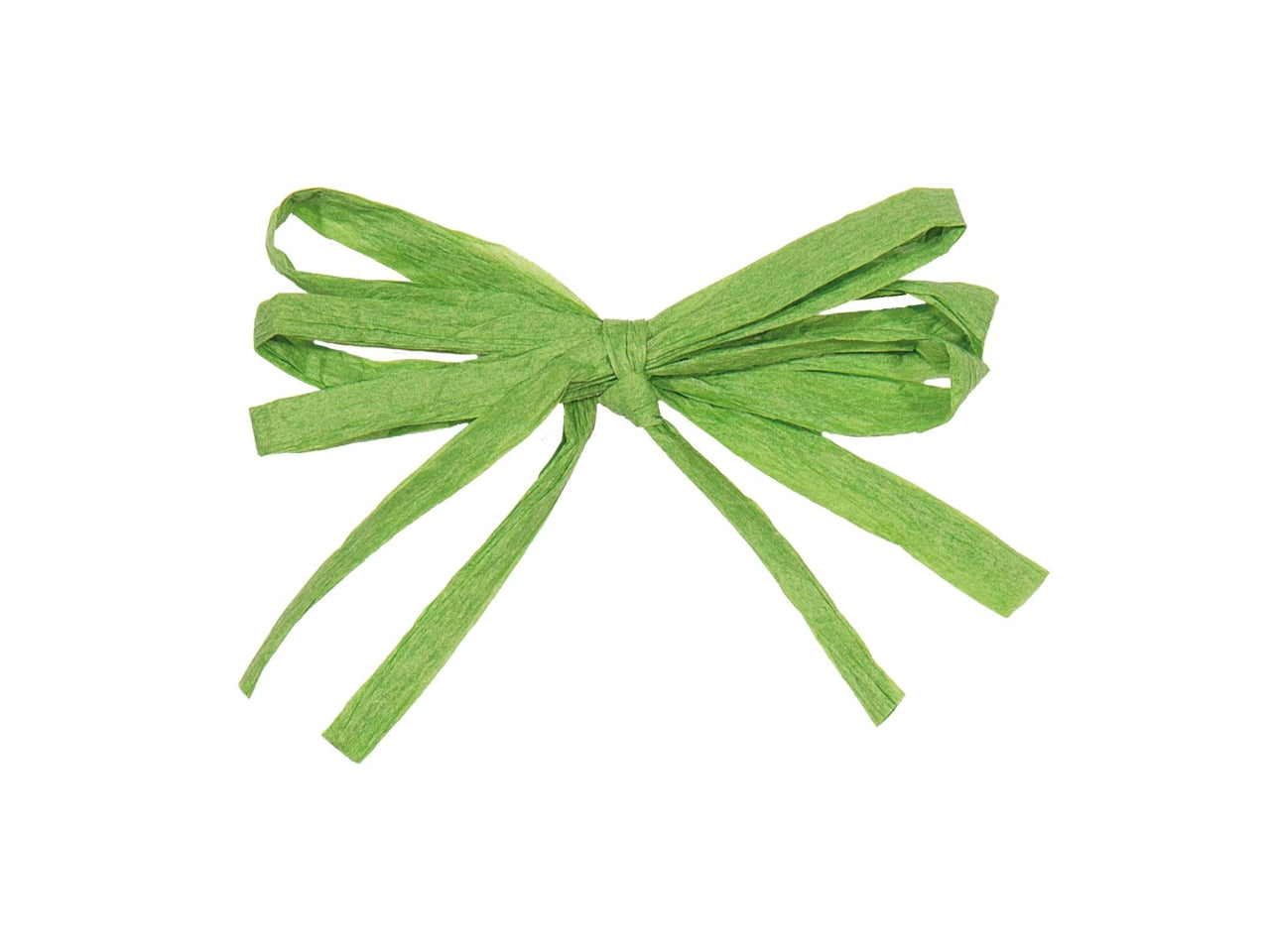 Chiudipacco fiocco in raphia la confezione comprende 40 fiocchi misura 75mm verde