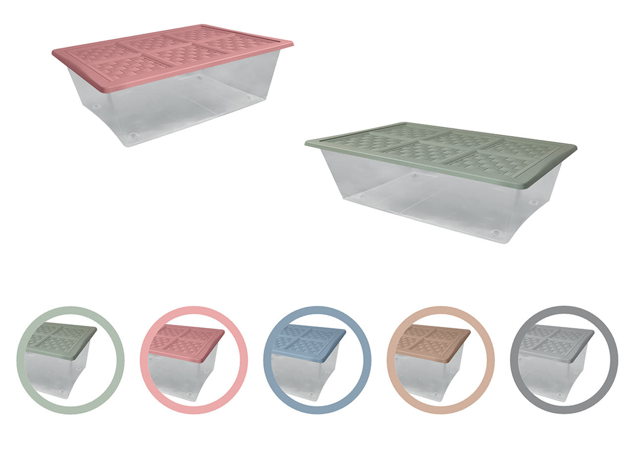 Storage box taglia S in plastica colori assortiti 40x30x12 cm - Brio & Bio