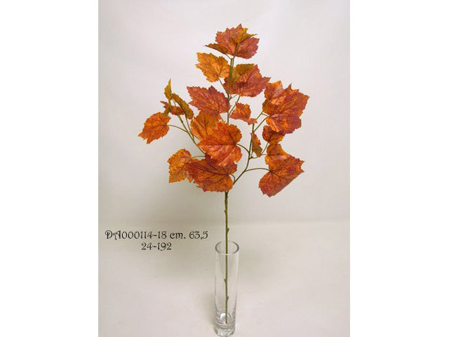Edera spruzzata 63,5cm x3 arancio da000114
