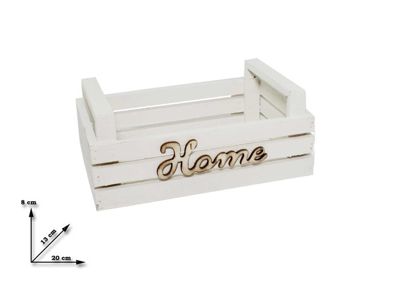 Cassetta legno bianca