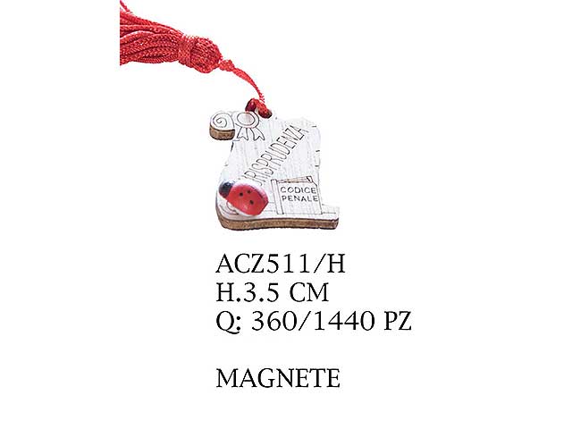 Magnete laurea giurisprudenza altezza.3,5 acz511/h
