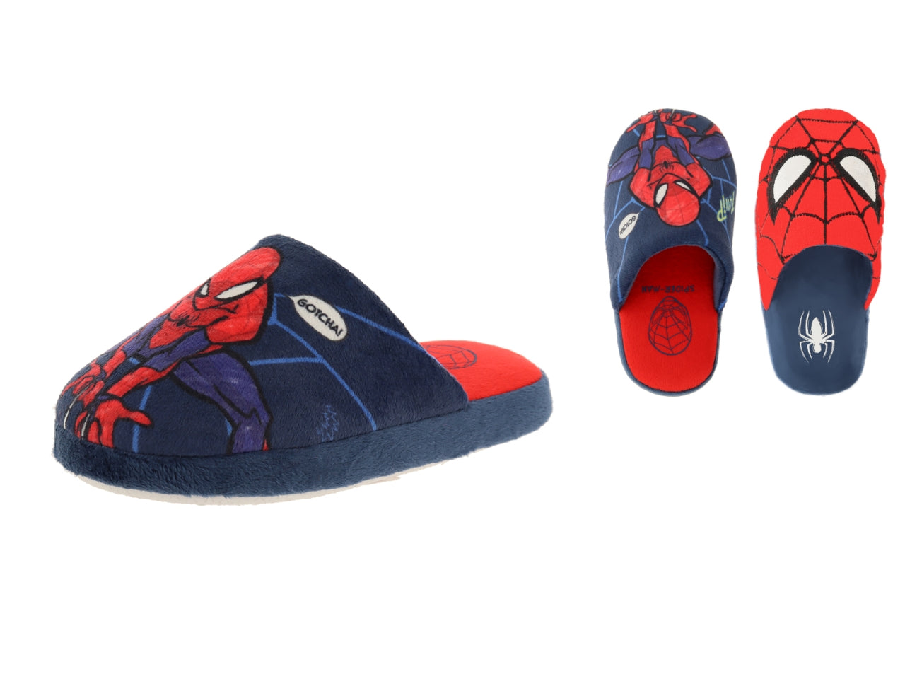 Pantofola Spiderman bambino rosso e blu taglia 28/35 - DeFonseca