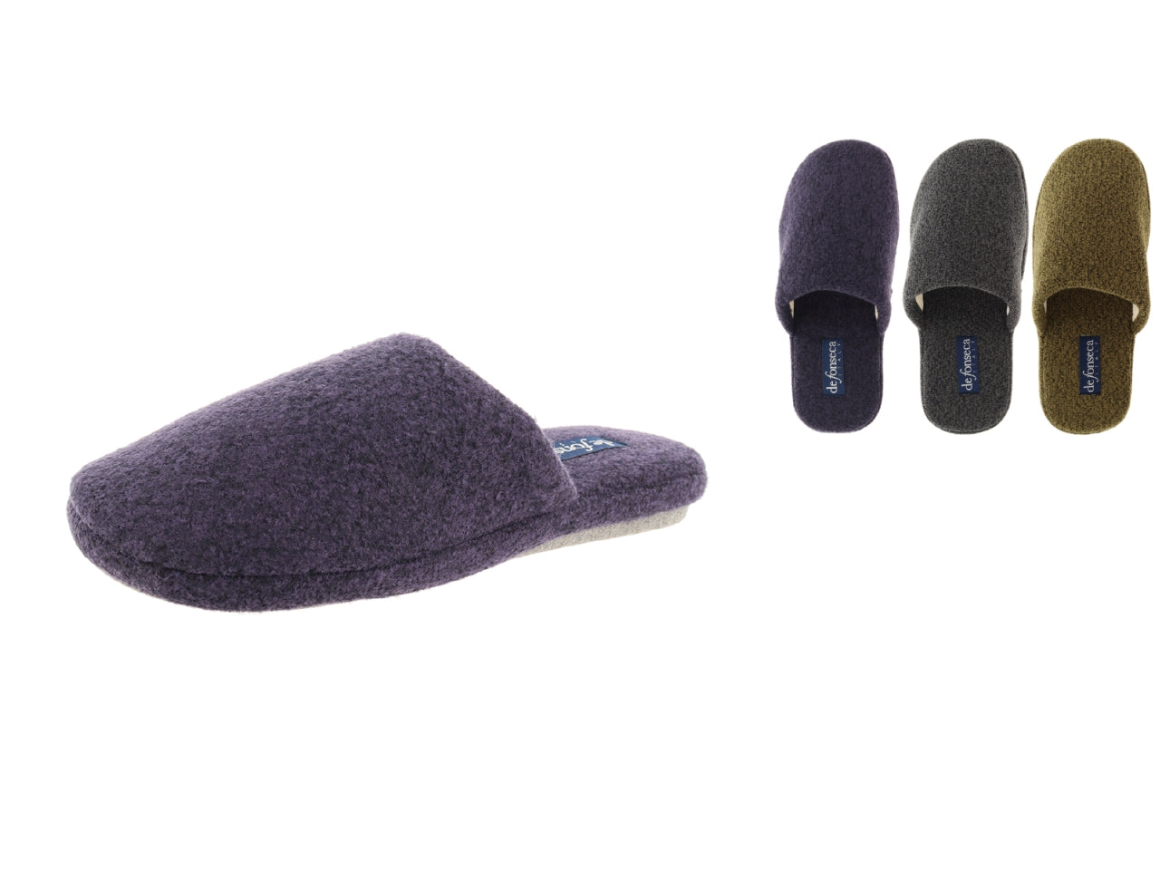 Pantofola uomo blu,grigio e verde taglia 40/47 - De Fonseca