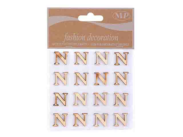 Lettere legno 10mm. 16 pezzi n t067n